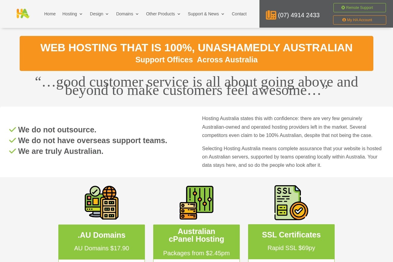 Australian Web Hosting